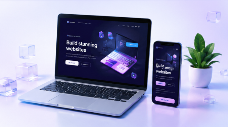 Templates premium web sur ordinateur et téléphone